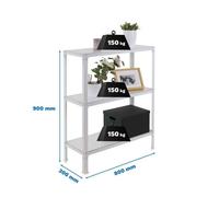 Estanteria 900x800x300 SIMONHOME CLICK WOOD MINI 3/300 BLANCO/BLANCO marca SIMONRACK