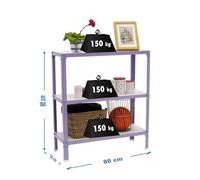 Estanteria 900x800x300 SIMONHOME CLICK WOOD MINI 3/300 VIOLETA/BLANCO marca SIMONRACK
