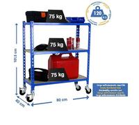 Estanteria 975x800x400 MADERCLICK MOBILE MINI 3/400 900 AZUL/MADERA marca SIMONRACK