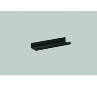 Estantería Alape AS.400.S, ancho: 400mm, alto: 50mm, fondo: 100mm, sin recortes, rectangular, 8270000980, Color: Negro Mate