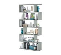 Habitdesign Estanteria Athena Alta Comedor Recibidor Decoración Color Cemento 80x192x24 cm