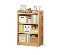Estantería Alta for Libros con 2 cajones y estantes Mueble de Almacenamiento for Sala de Estar Mueble de exhibición Independiente de Madera, 25 cm de Ancho(50 * 25 * 106cm)