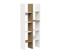 Estantería alta librería acces color roble hamilton y blanco 76x183x33 cm