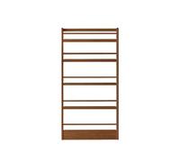Estantería alta y estrecha para almacenamiento, diseño detrás de la puerta que ahorra espacio para dormitorio, sala de estar y oficina, madera original, 80 x 10 x 157 cm, elegante, funcional y