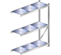 Estantería amplia, carga por balda 500 kg SCHULTE, anchura de compartimento 2250 mm, estantería de ampliación