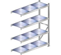 Estantería amplia, carga por balda 500 kg SCHULTE, anchura de compartimento 2250 mm, estantería de ampliación