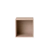 Estantería Apilable con Placa Posterior en Roble Medio