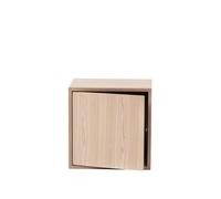 Muuto Módulo de estantería Stacked 2.0 con puerta. mediano Roble