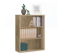 Estanteria baja 2 estantes en color roble gold 100x76x33 cm