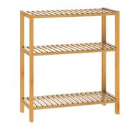 Estantería bambú para baño 66x58x26cm 30Kg 3 niveles