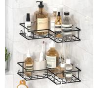 Estanteria Baño Esquinero, 2 Piezas Estante Ducha sin Taladro, Organizador de Ducha con Adhesivo, para Baño Almacenamiento Champú y Gel