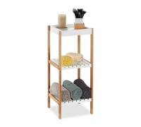 Estanteria baño estante de bambú mueble auxiliar moderno ligero fácil montaje