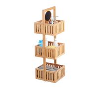 Estanteria baño mueble auxiliar estrecho estante de esquina ligero 3 estantes