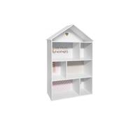 Estantería casita bazar mdf rosa 114x73.5x30 cm 74 cm