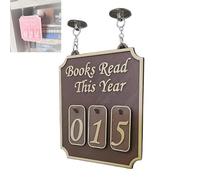 Estantería colgante con decoración de libros, letrero personalizado for estantería colgante, decoración for rincón de libros: libros leídos este año, decoración de estantería de escritorio con libros,