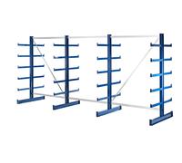 Estantería con brazos de la misma longitud eurokraft pro, longitud de estantería 4050 mm