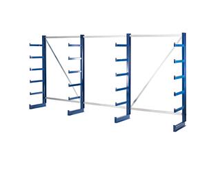 Estantería con brazos de la misma longitud eurokraft pro, longitud de estantería 4050 mm