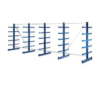 Estantería con brazos de la misma longitud eurokraft pro, longitud de estantería 5400 mm