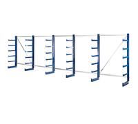 Estantería con brazos de la misma longitud eurokraft pro, longitud de estantería 6750 mm