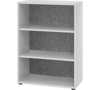 Estantería con pared posterior acústica H x A x P 1100 x 800 x 400 mm, 2 baldas