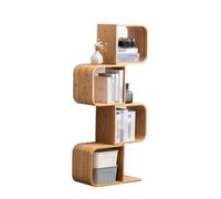 Estantería Curva Creativa, estantería esquinera de pie, Estante for Almacenamiento de Libros, Adecuada for Oficina, Sala de Estar y Dormitorio(56x23x132cm)