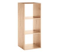 5 five Estantería Mix N Modul 3 – 3 estantes, efecto roble natural, multicolor