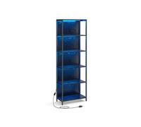 Estantería de 6 Niveles con Luz LED 30,3 x 60 x 178,6 cm Negro Ébano