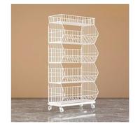 Estantería de alambre de metal con ruedas, estante de almacenamiento independiente para supermercado minorista, ideal para aperitivos y soluciones de organización