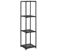 Estantería de almacenamiento independiente para dormitorio Rega, color negro, 30 x 30 x 120 cm, para salón, oficina, dormitorio, cuarto de baño