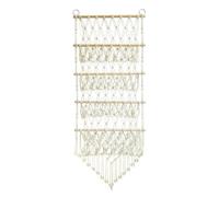 Estantería de almacenamiento, red para juguetes sobre la puerta, 120 x 52 cm, organizador para animales de peluche, porta muñecas de peluche, red boho de 4 capas, para guardería, sala de juegos, salón