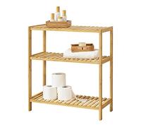 Estantería de bambú con 3 Niveles Nyköping Efecto Madera 58 x 26 x 66 cm al Baño en Efecto Madera