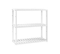 Estantería de Bambú para Baño Librería Organizador de 3 Estantes Estantería