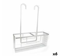 Confortime Colgador para la Ducha Alluma Aluminio Plateado 35,7 x 12,7 x 44,5 cm (6 Unidades)