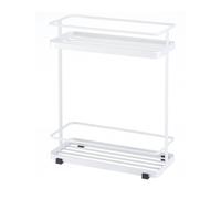 Estantería de baño de metal de 2 niveles