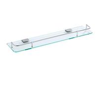 estanteria de baño,estanteria de cristal, Estante rectangular de vidrio for baño montado en la pared de 7 mm, canasta de almacenamiento de vidrio templado, canasta de ducha con riel de acero inoxidabl