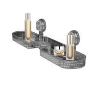 Estantería de baño - Soporte limpiador facial, estante colgante para cesta de ducha | Estante de almacenamiento para grifo con ventosa, bandeja de ducha extraíble, accesorio organizador de baño para