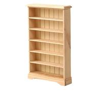 Estantería de casa de muñecas 1:12 Escala clásica de Madera Mini Muebles 6x1x4 Pulgadas estantería Miniatura de Bricolaje para Mini Accesorios de casa de muñecas para niños Jugando Regalos Muebles de