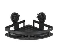 Estantería de ducha con ventosa, diseño triangular, fuerte succión sin perforaciones, estantería de pared para ducha, baño, cocina, estante de almacenamiento duradero para champú, jabón y enjuague
