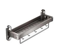 Estantería de ducha de pared con | Estante de almacenamiento de baño para artículos de aseo, estante de almacenamiento de ducha, para champú, acondicionador, gel de ducha y limpiador facial