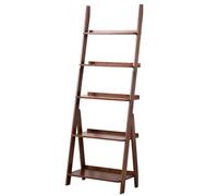 Estantería de Escalera 5-Tier Open Narrow Bookcase, Ladder Shelf, Freestanding Display for Home Office, Living Room, Bedroom, Kitchen, Rustic Brown Estante de Almacenamiento