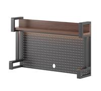 Estantería de Escritorio 2 Estantes, Libreria Estanteria de la Computadora, de Madera y Metal para la Oficina casa Estudio Dormitorio(75x30x49)