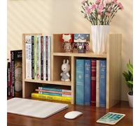 Estantería de escritorio ajustable multifuncional independiente para el hogar y la oficina, pequeños estantes de escritorio de nogal para suministros de cocina y oficina, ordena tu espacio