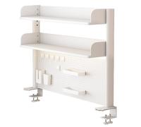 Estantería de escritorio con abrazadera y tablero perforado, extensor de escritorio for estación de trabajo con tablero perforado, panel for escritorio de juegos, estantería de extensión de escritorio