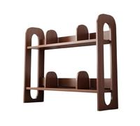 Estantería de escritorio de madera ajustable con soporte móvil para oficina y estudiantes, estante de almacenamiento para exhibición de libros y estantería (100 x 20 x 60 cm)
