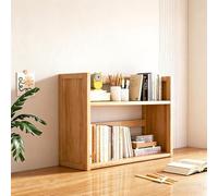 Estantería de escritorio de madera maciza de varios niveles, organizador de sobremesa compacto para oficina y hogar, estante expositor que ahorra espacio(Primary color,40x20x39cm/15.7x7.8x15.3in)