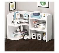 Estantería de escritorio de madera maciza: estante de almacenamiento de escritorio de oficina, estantería de escritorio simple para dormitorio, soporte de exhibición de cosméticos, para dormitorio/o