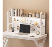 Estantería de escritorio Hutch, Desktop Bookshelf Organizer Storage Rack In White, Walnut, Black, Multiple Sizes(White,115cm/45.3in)