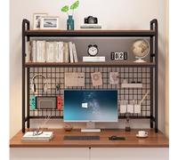 Estanteria de Escritorio Movil, Organizador de Libros de Estantería de Escritorio Multiusos, para Escritorio de Computadora, Muebles de Escritorio para Dormitorio, Hogar