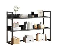 Estantería de escritorio que ahorra espacio, nizer independiente para oficina en casa, estante de almacenamiento de escritorio, negro, 50 x 24 x 60 cm, elegante y funcional