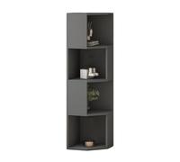 Estantería De Esquina De 4 Capas,estante De Almacenamiento Abierto De Esquina De Pared De Madera Maciza,gabinete Lateral De Almacenamiento Independiente,ahorro De Espacio,for Dormitorio,sala De Estar(